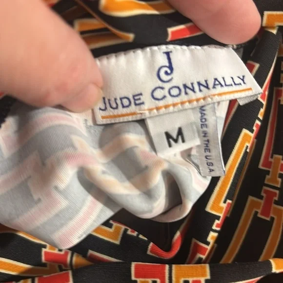 Jude Connally multi chain black and orange turtleneck size medium - Picture 5 of 8